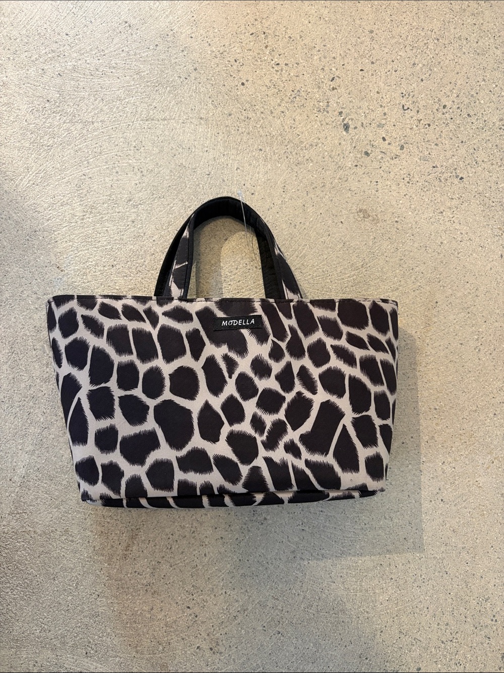 Nylon Giraffe Printed Cosmetic/clutch Bag